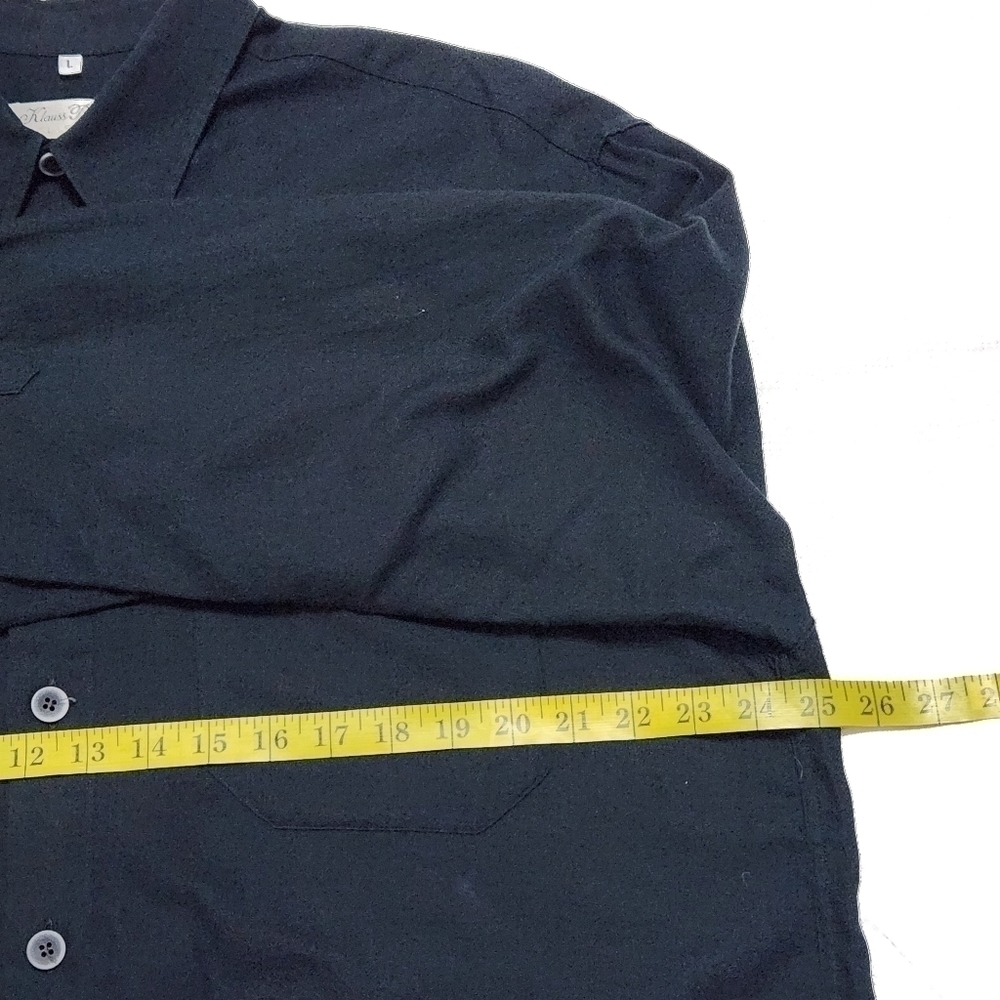 Vintage Klauss Boehler Kollektion Black Regular Fit Dress Shirts - Picture 6 of 10